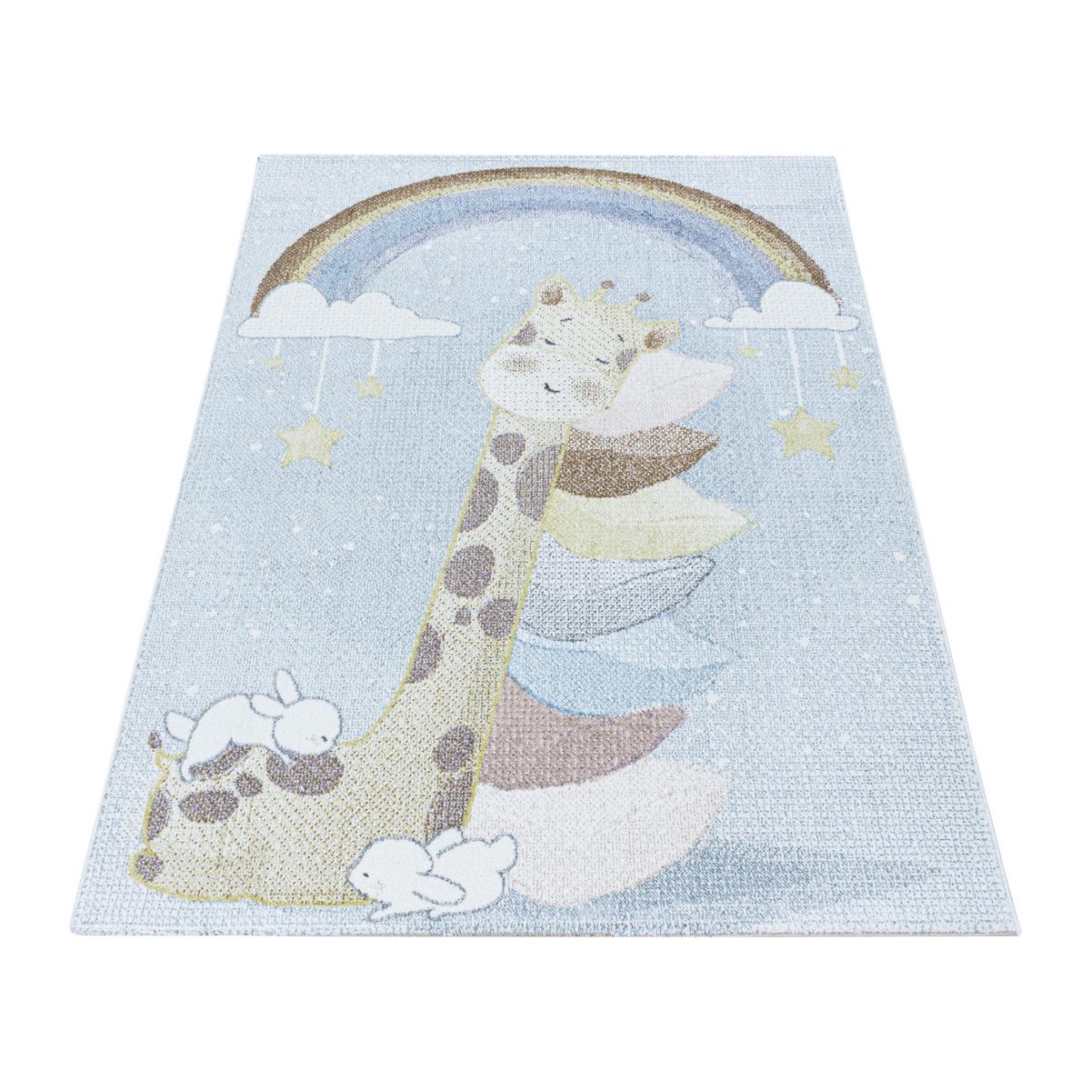 Tkaný koberec 80x150cm, modrá - modrá, Trend, textil (80/150cm)