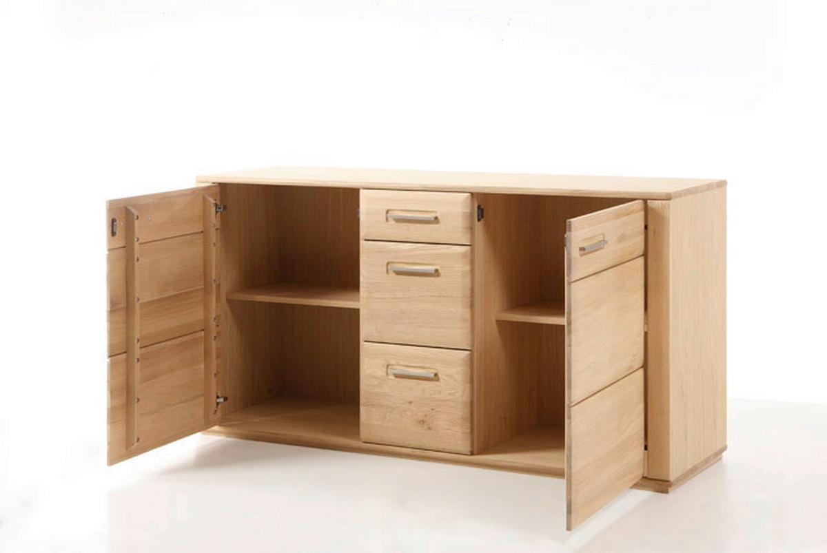 Sideboard teilmassiv B: 161 cm Sena Eichefarben - Eichefarben, Design, Holz/Holzwerkstoff (161/85/47cm) - Livetastic