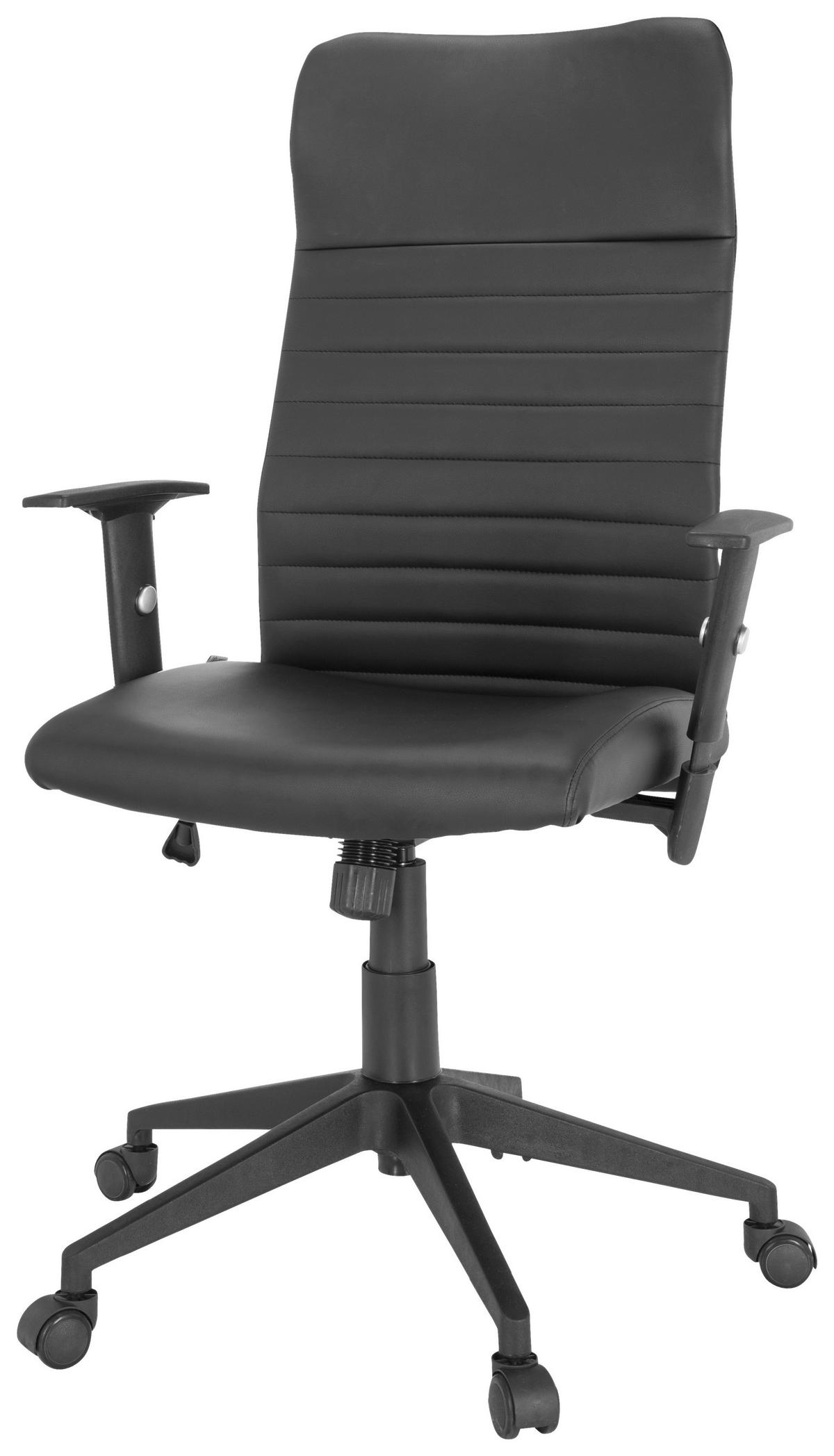 Drehstuhl Arton 30 Schwarz - Schwarz, MODERN, Kunststoff/Textil (72/115/55cm) - MID.YOU