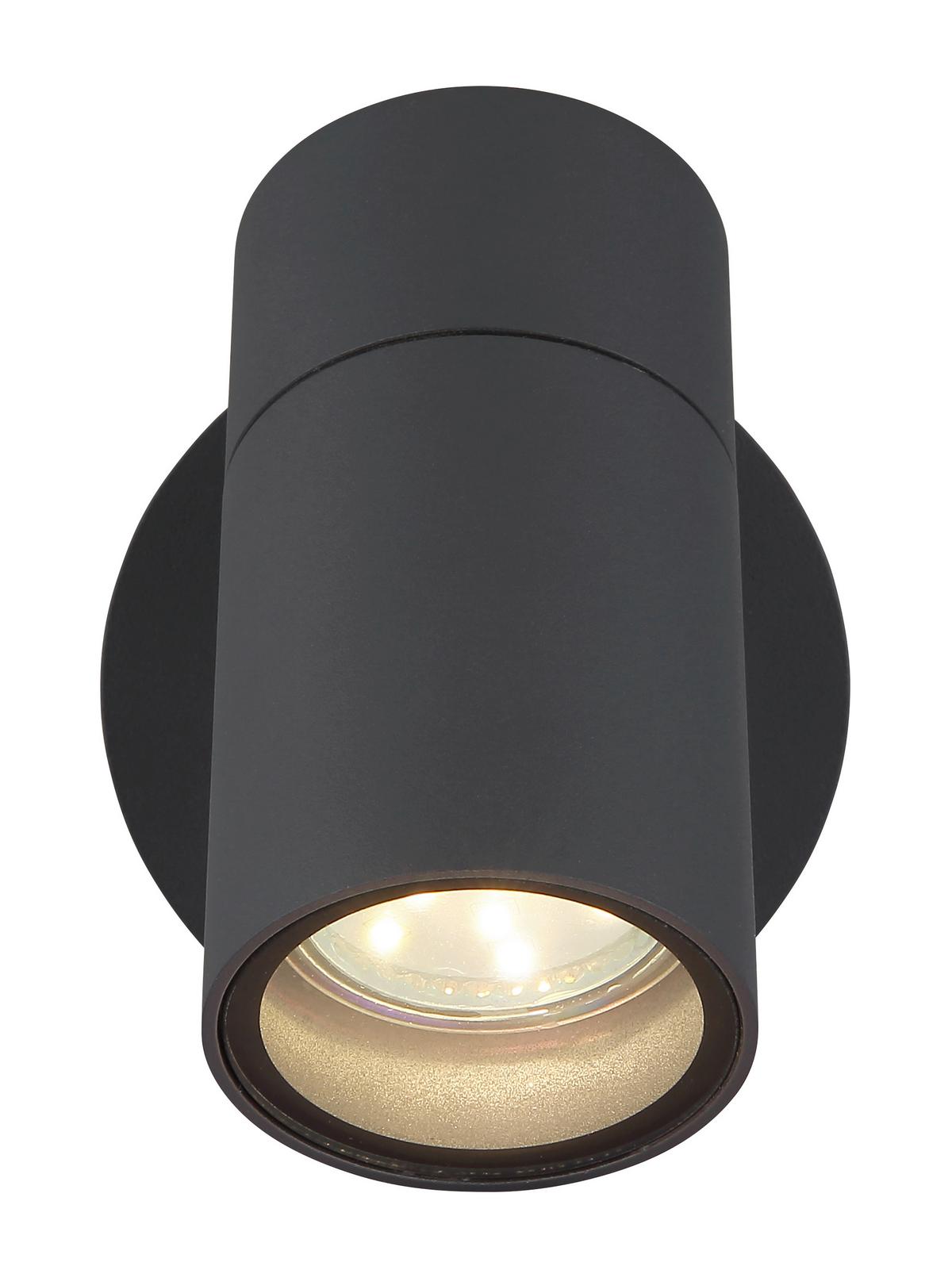 Außenleuchte 3209-1 - Klar/Anthrazit, Design, Glas/Kunststoff (9,5/10,5/11,8cm) - Globo