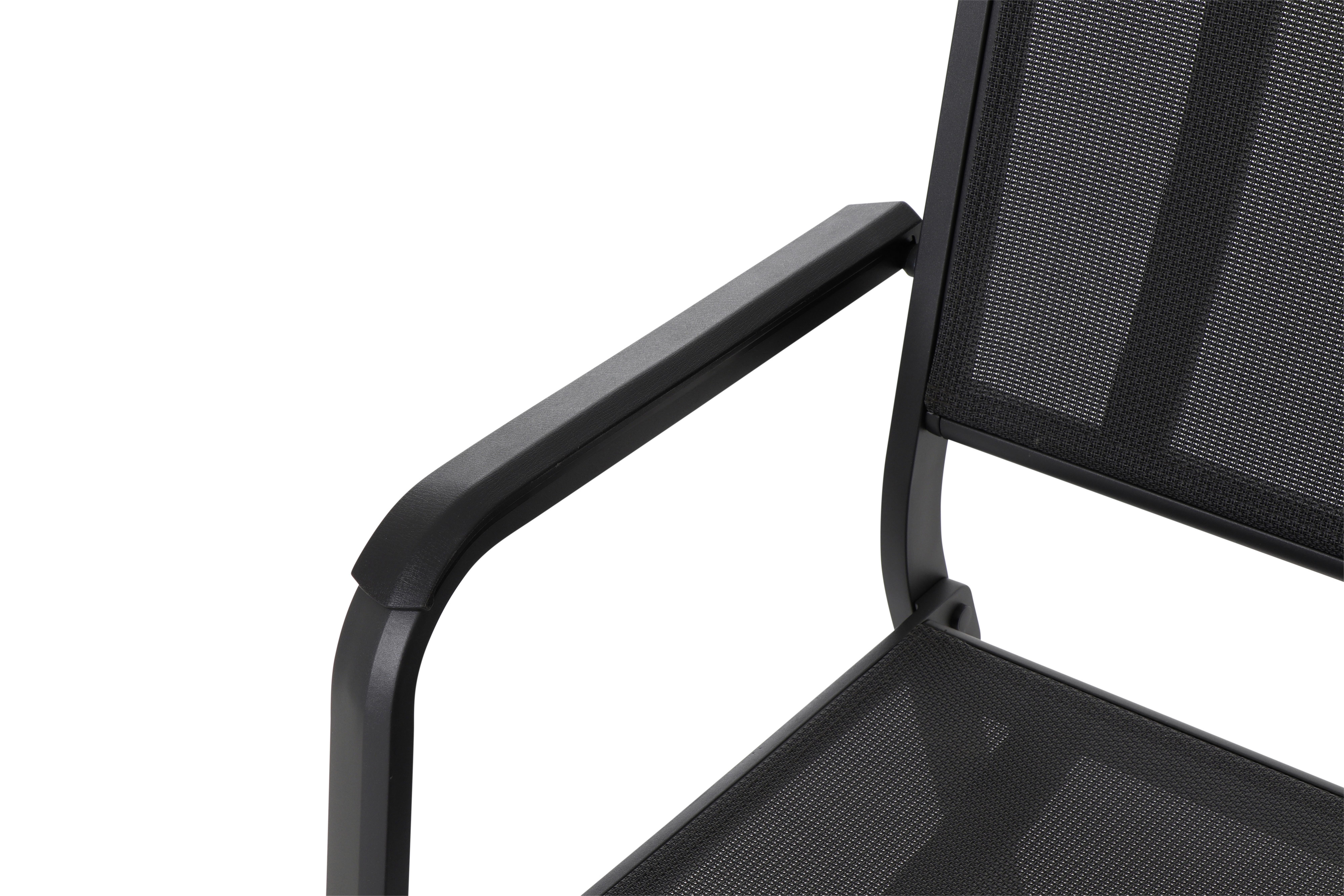 Gartenbank Metall/Textil 2-Sitzer Tesoro