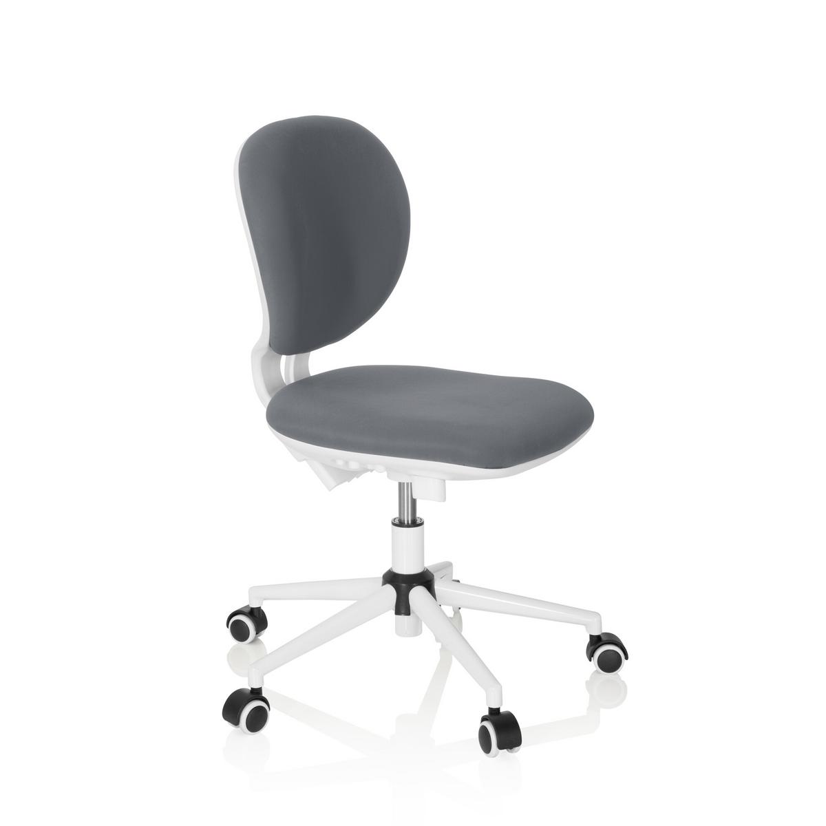 Jugenddrehstuhl Kid Vivo Stoff Grau - Grau, Basics, Kunststoff (43/82-95/56cm) - MID.YOU