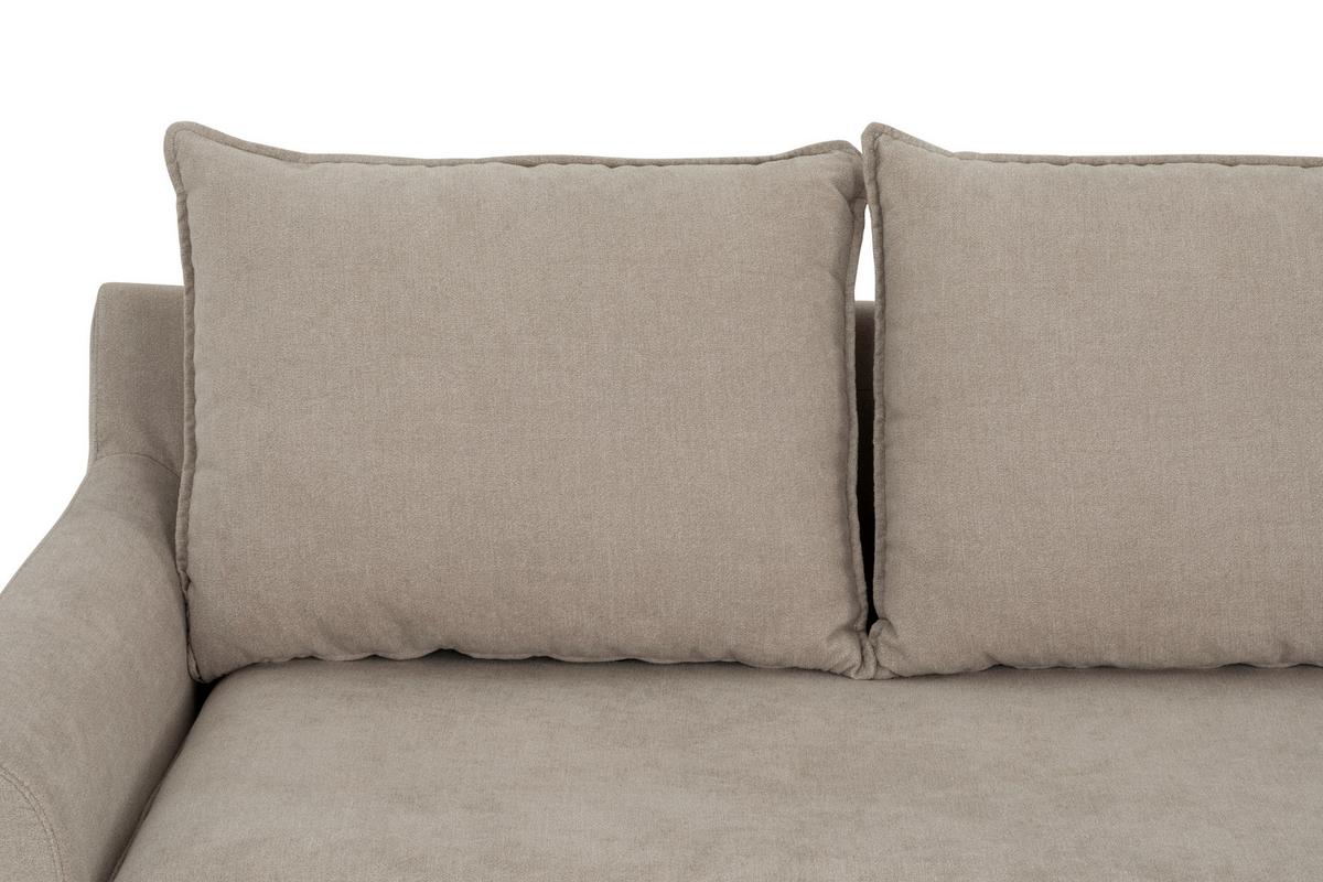 Ecksofa Milly - Beige/Schwarz, MODERN, Textil (207/138cm) - P & B