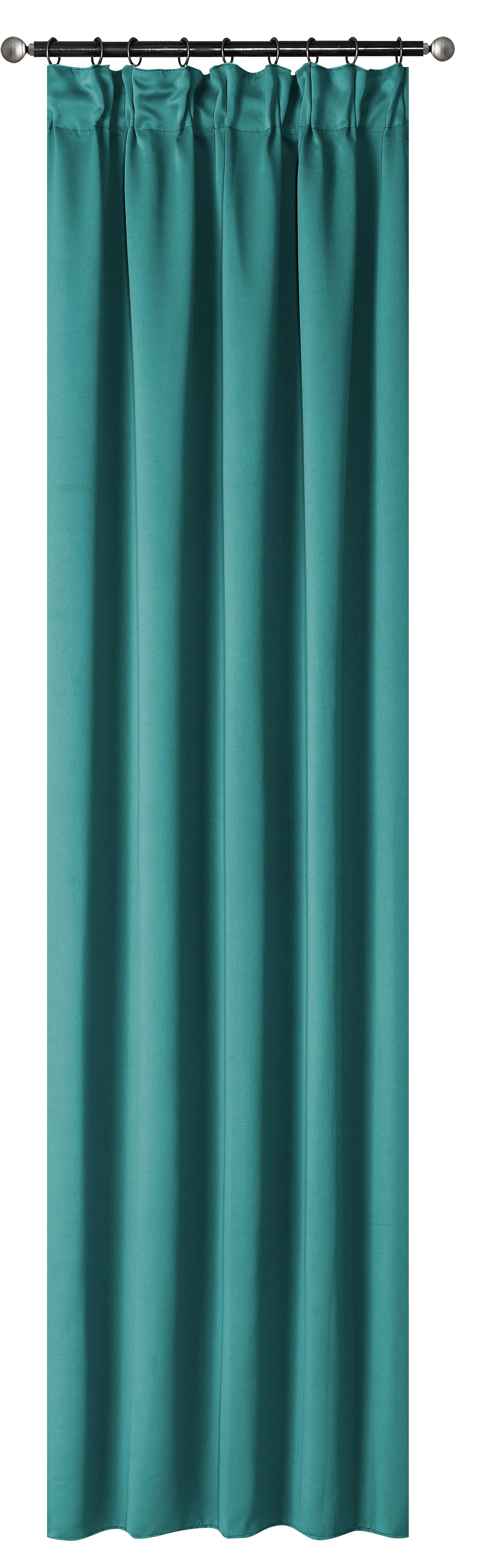 ZATEMŇOVACÍ ZÁVES BLACKOUT - jadeitovozelená, Basics, textil (135/245cm)