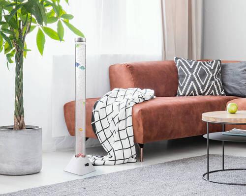 Led-stehleuchte 9015 - Klar/Silberfarben, Trend, Kunststoff (21,5/21,5/120cm) - Globo