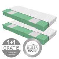 Komfortschaummatratze Nizza 80x200 cm,  H3,  H: 21 cm - Weiß, Textil (80/200cm) - Primatex Deluxe