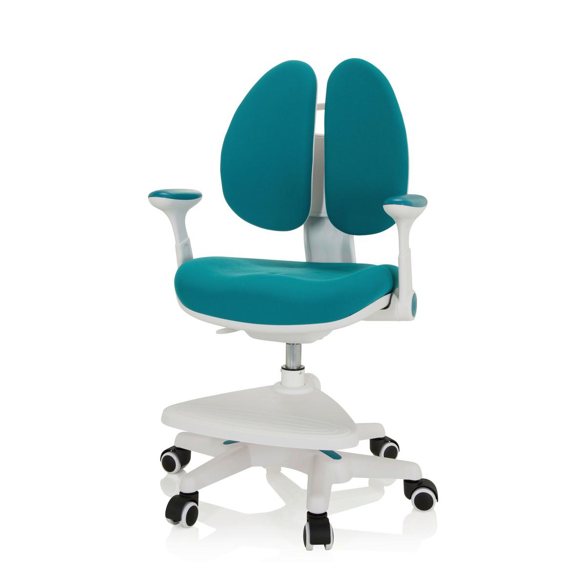 Jugenddrehstuhl Kid Wing Blau/Weiß Bis 80 Kg - Blau/Weiß, MODERN, Kunststoff/Textil (56/88/52cm) - MID.YOU