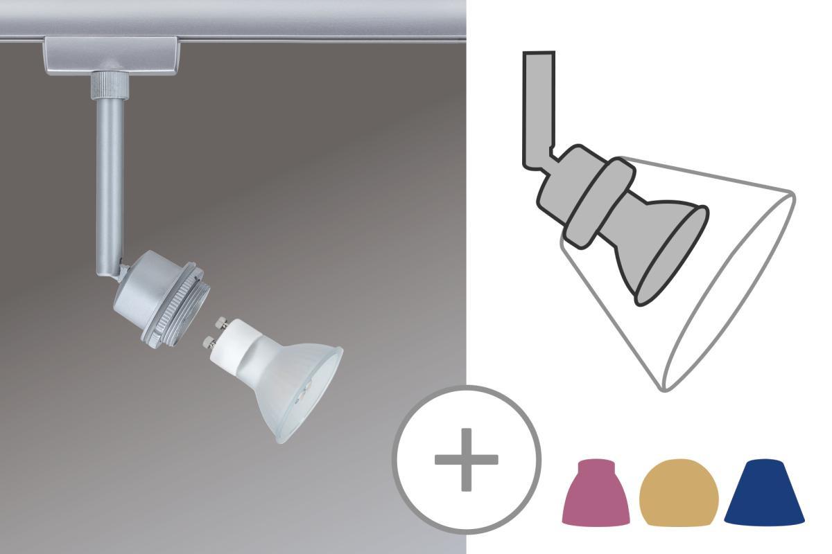 Schienensystem Urail Strahler 95182 Led-Spotkopf - Chromfarben, Design, Metall (5/12,5cm) - Paulmann
