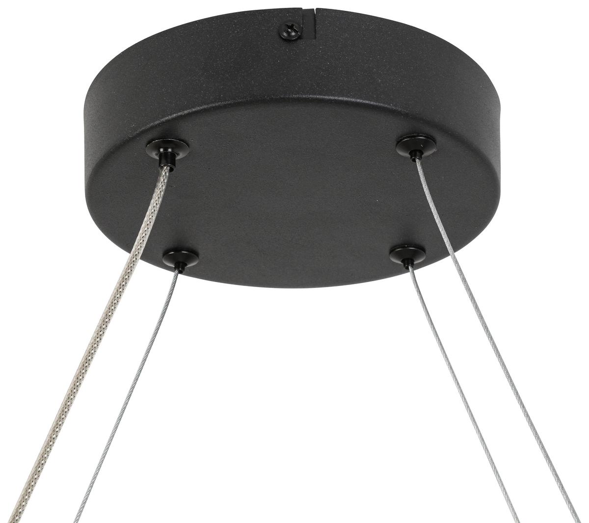 ZÁVESNÉ LED SVIETIDLO HIT - čierna, Modern, kov/plast (74/22/120cm) - Modern Living