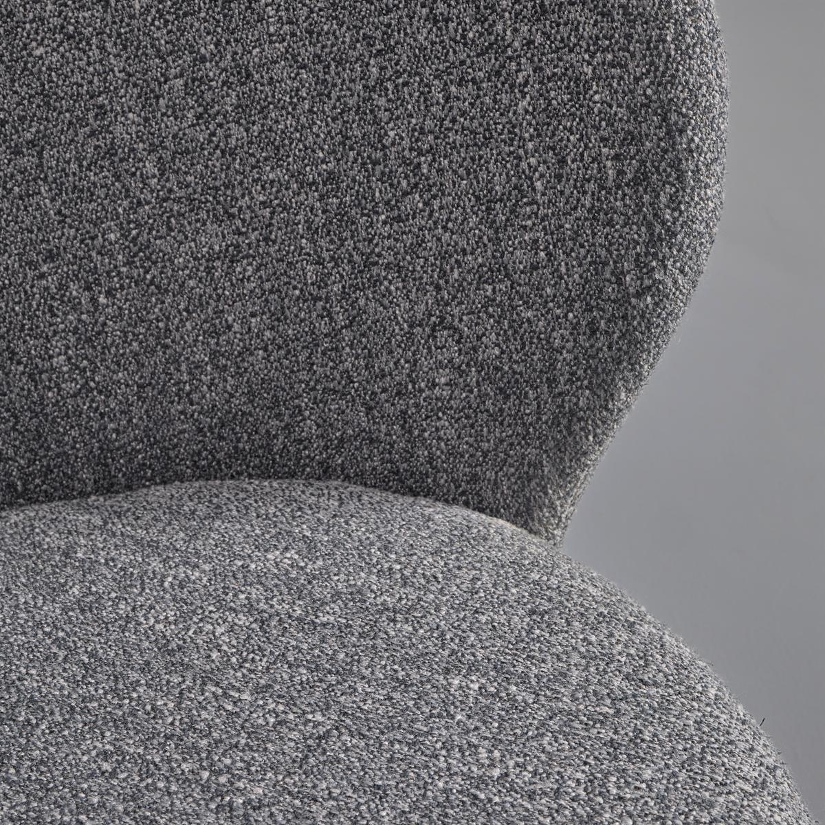 Otočná stolička CARLINA svetlá sivá - čierna/svetlosivá, Modern, kov/drevo (60/79/59cm) - Bessagi Home