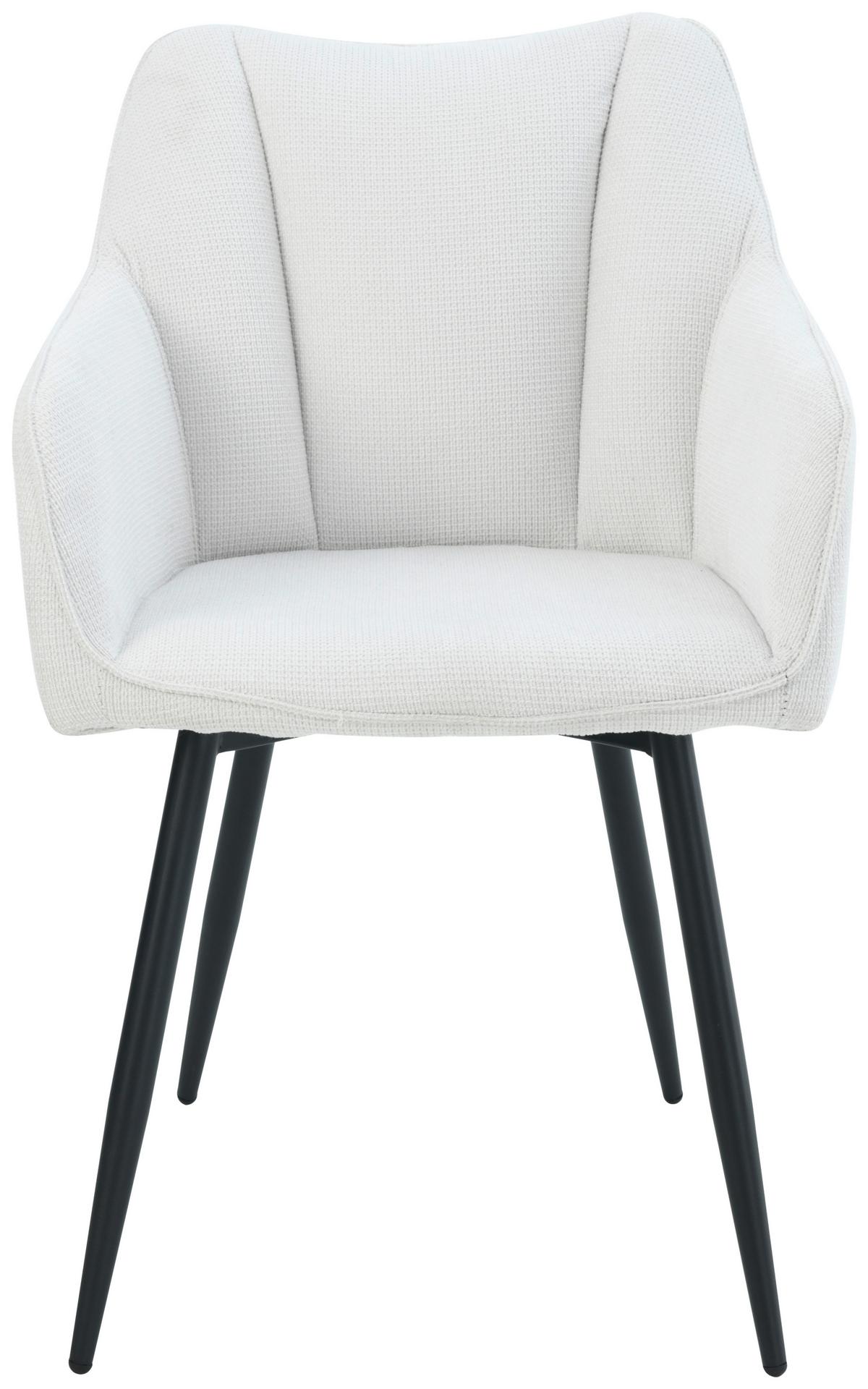 Armlehnstuhl Caro Beige Gepolstert - Beige/Schwarz, KONVENTIONELL, Holz/Textil (55/83/61cm) - Nedis SmartLife