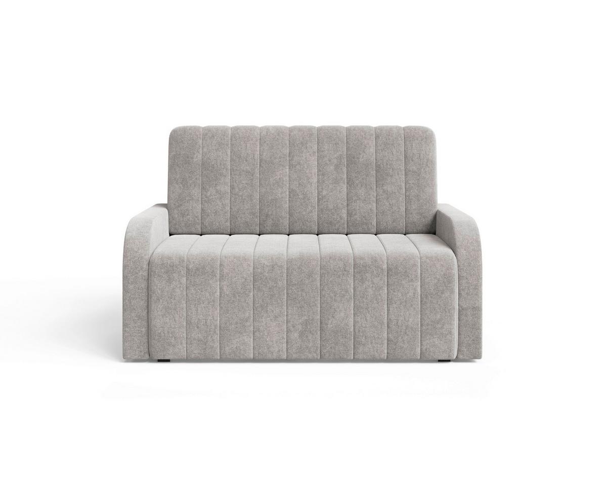 Schlafsofa Alaska Grau, B: 141 cm - Schwarz/Grau, Design, Textil (141/90/104cm) - MID.YOU