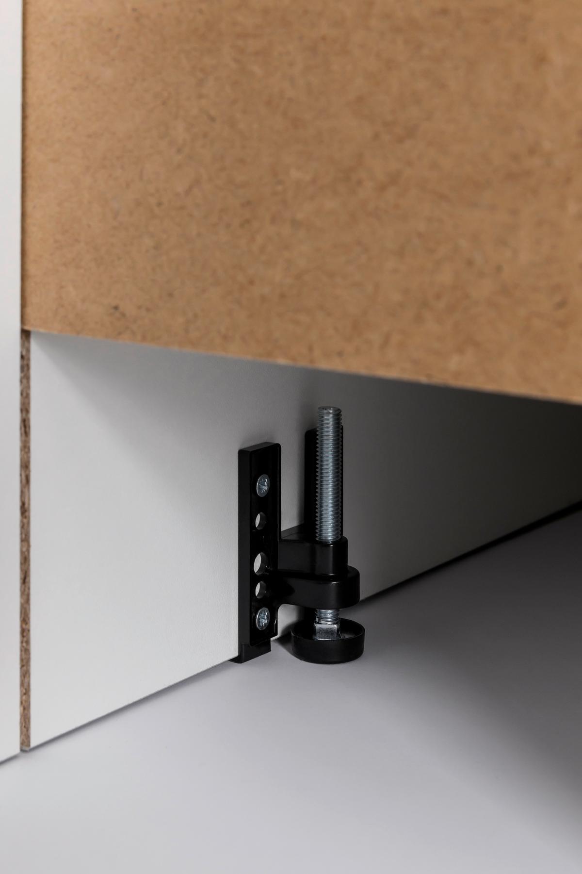 Küchenleerblock Neapel Grau, Eiche Dekor B: 320 cm - Grau Hochglanz/Grau, MODERN, Holzwerkstoff (320cm) - Held
