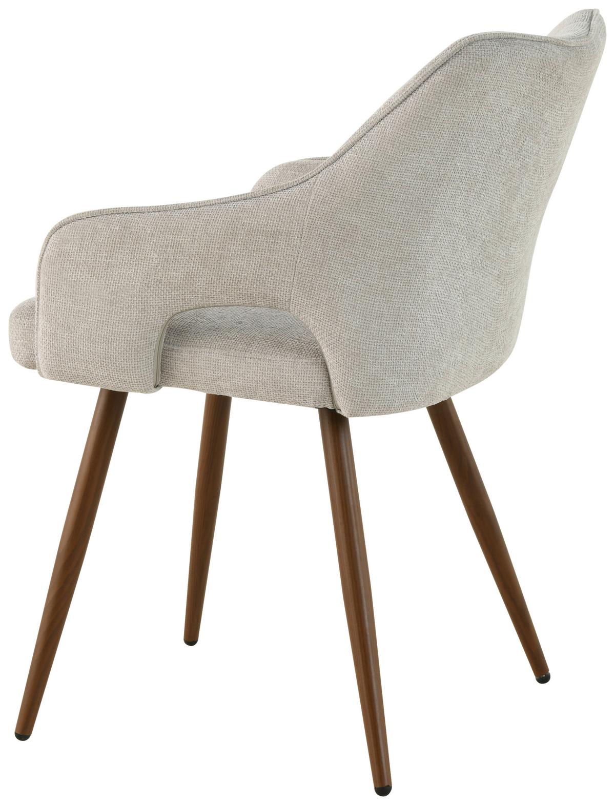 ŽIDLE S PODRUČKAMI JAMIE - světle hnědá/barvy vlašských ořechů, Lifestyle, kov/dřevo (55/80/60cm) - MID.YOU