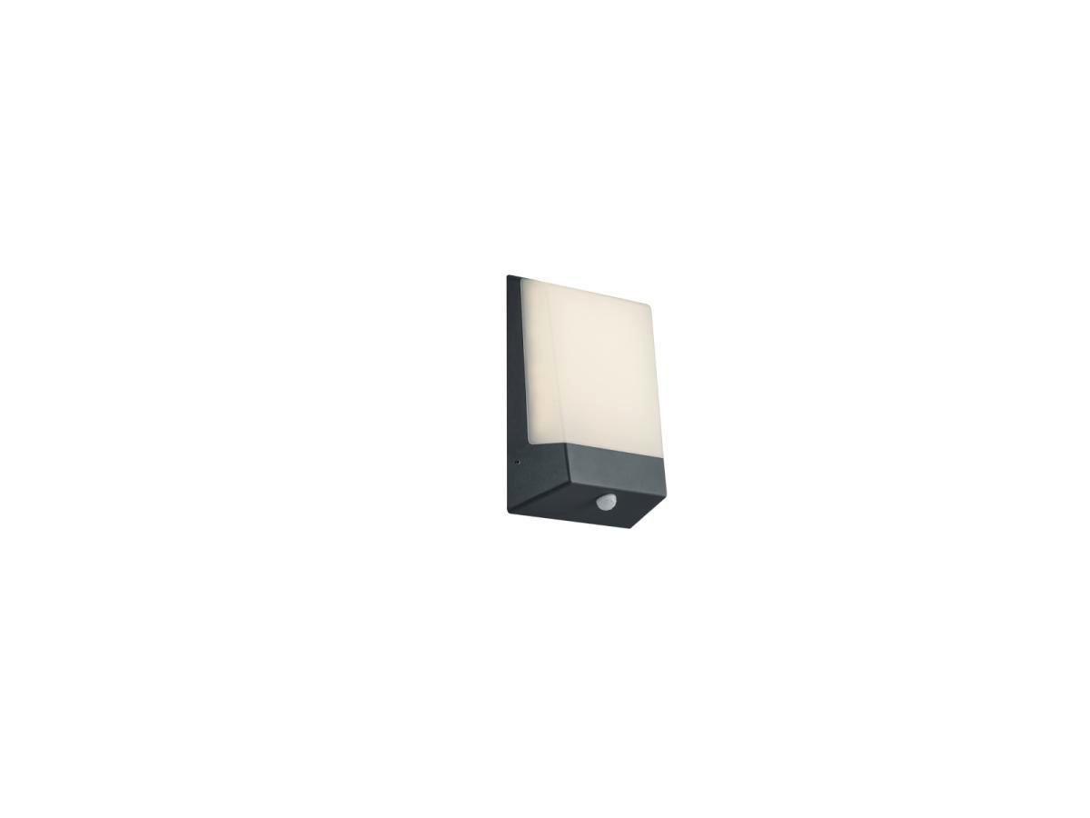 Außenwandleuchte 9w Aluminium, Wandmontage - Anthrazit/Alufarben, KONVENTIONELL, Kunststoff/Metall (21,1/16,1/5,9cm) - Trio Leuchten