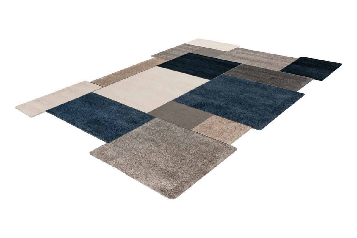 Flachwebteppich My Frisco 285 - Blau, Basics, Textil (160/230cm) - Obsession