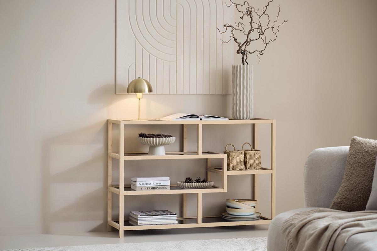 STOLNÍ LAMPA MUSCH - černá/barvy mosazi, Moderní, kov/plast (18/30cm) - Mömax