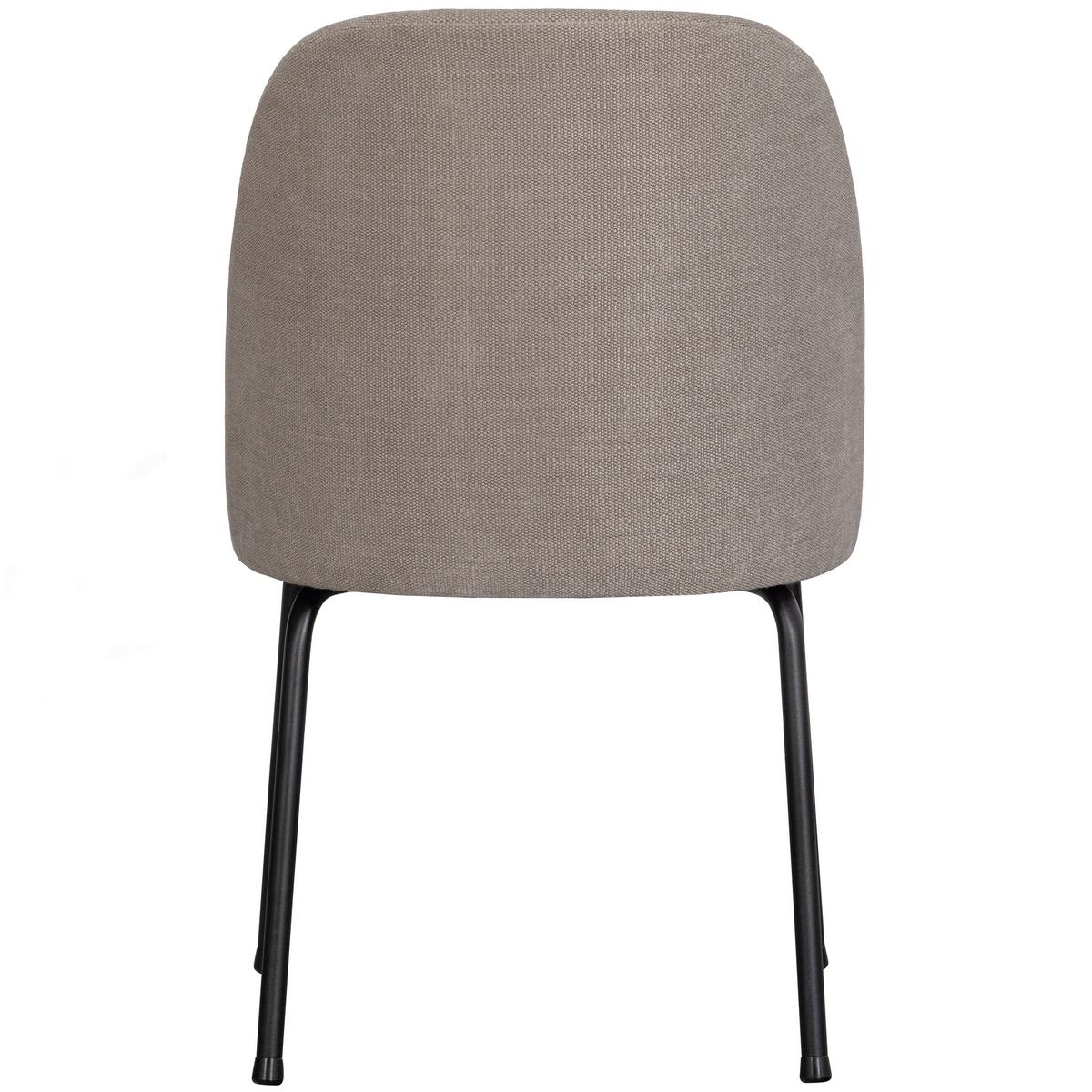 Stuhl-Set Vogue Schwarz/Sandfarben B: 50cm - Sandfarben/Schwarz, MODERN, Textil/Metall (50/83/57cm) - Livetastic