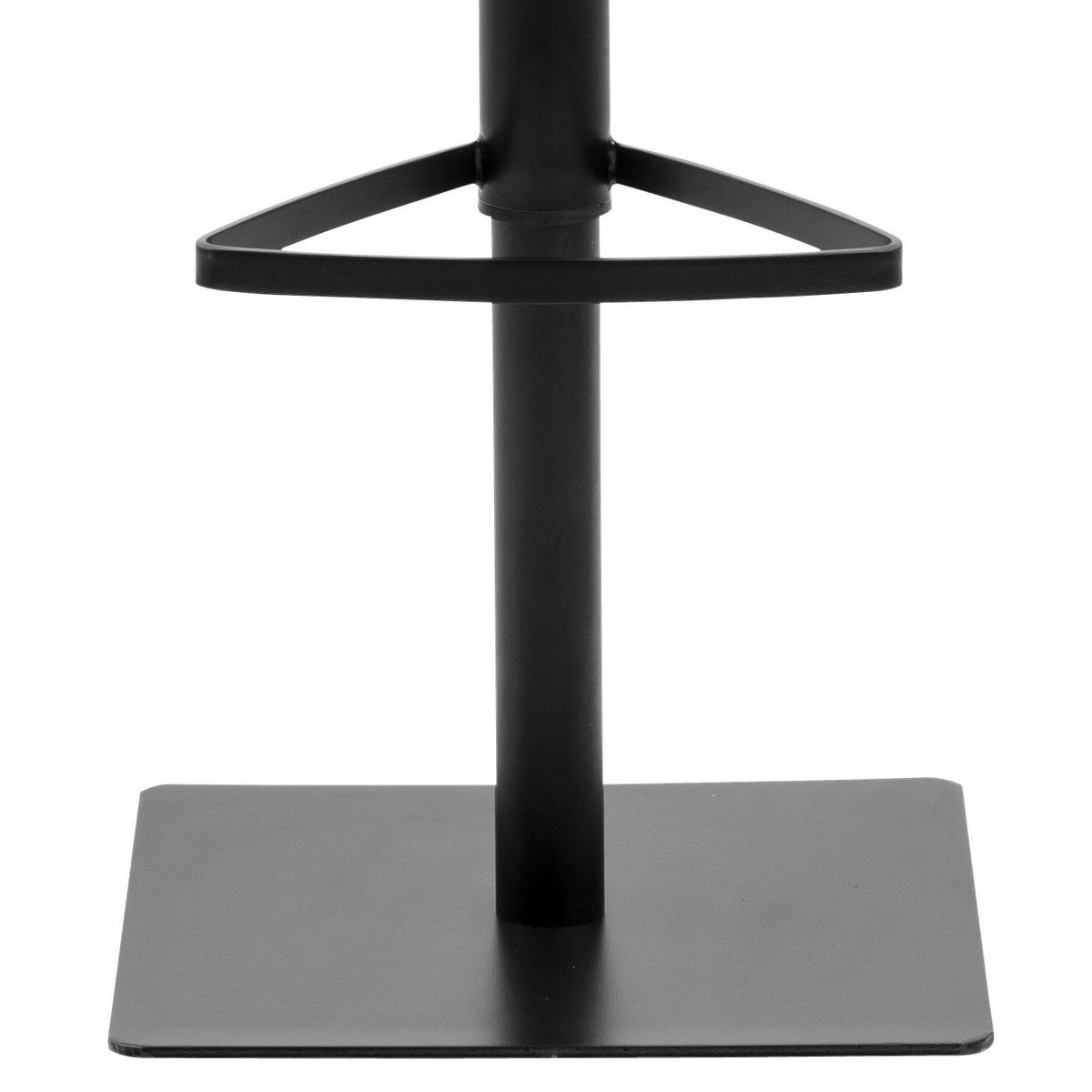 Barhocker Höhenverstellbar Mit Lehne Avanja Anthrazit - Anthrazit/Schwarz, KONVENTIONELL, Textil/Metall (51/52-75,5/48,5cm) - Livetastic