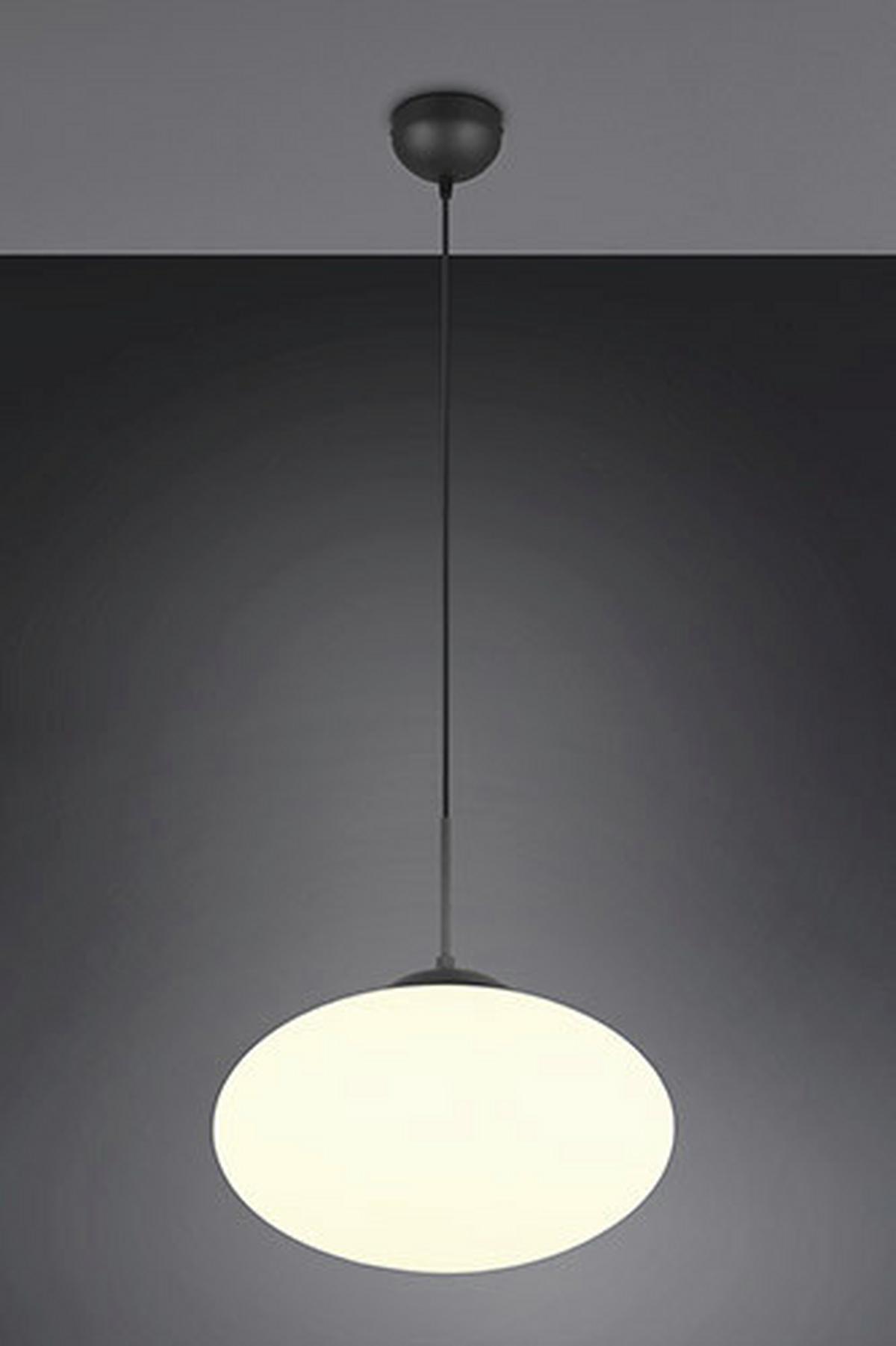 Hängeleuchte 363190132 Fomento - Schwarz/Weiß, Basics, Glas/Metall (40/150cm) - Trio Leuchten