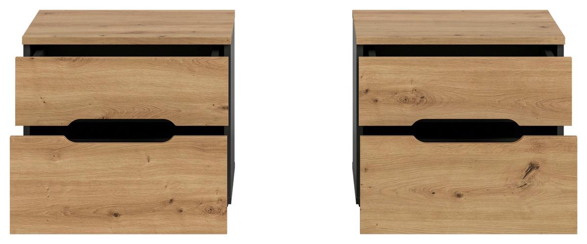 Schlafzimmer Canu Grau /Eiche Artisan Dekor B: 244cm - Eiche Artisan/Grau, MODERN, Holzwerkstoff (244/87/205cm) - MID.YOU