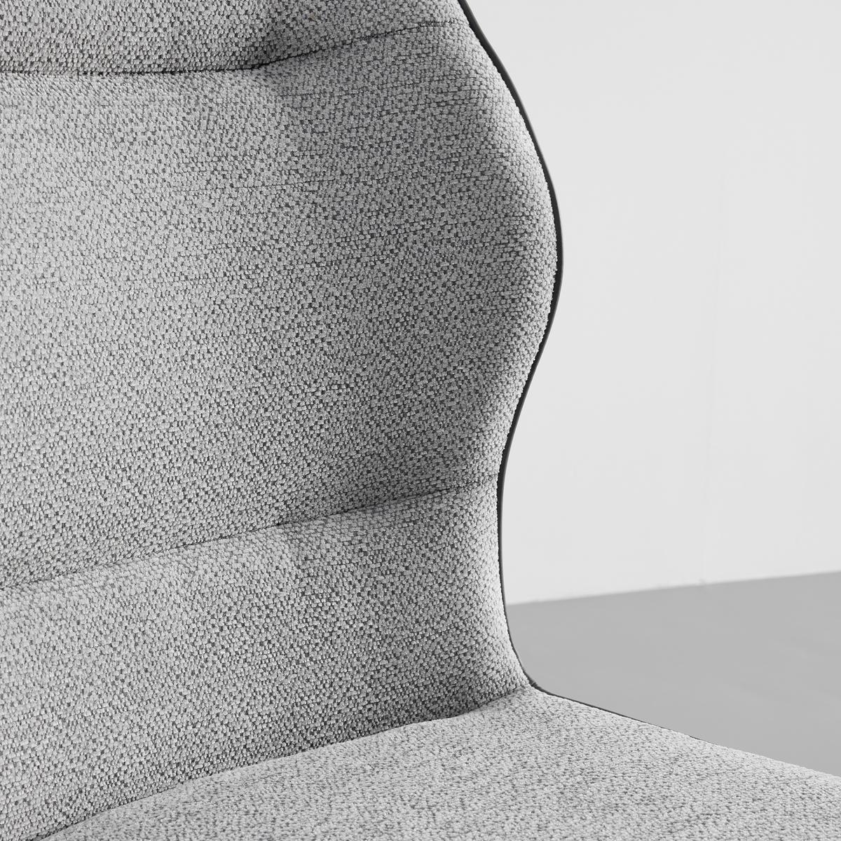 Jedálenská stolička Eva sivá - čierna/sivá, Modern, kov/drevo (49/91/59cm) - Bessagi Home