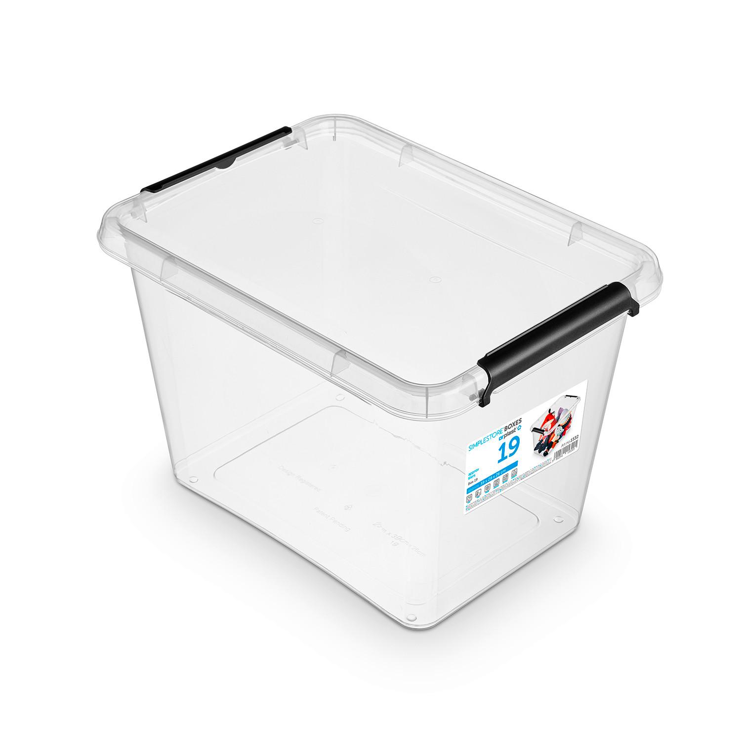 BOX S VEKOM SVEN 19L - priehľadné/čierna, Konventionell, plast (39/29/26,5cm) - Based