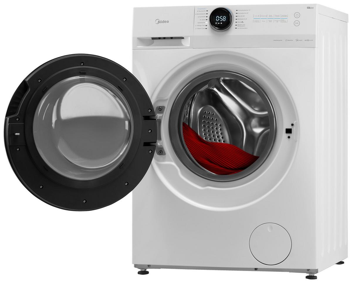 Waschmaschine Mf200w100wb-14a Weiss - Weiß, Basics, Kunststoff (59,5/85/56,5cm) - Midea