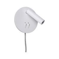 LED-Wandleuchte Tabari 1-Flammig Schwenkbar - Chromfarben/Weiß, Basics, Metall (14cm) - Paulmann