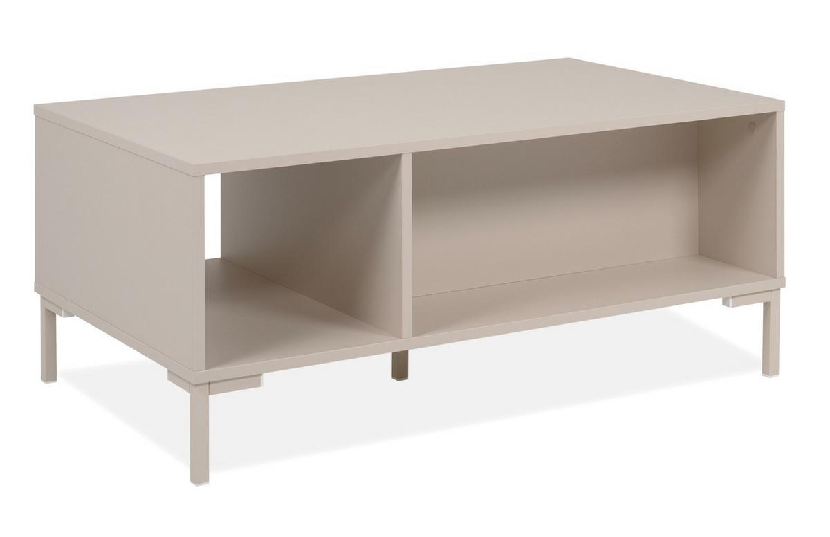 Couchtisch Korsika Kaschmir L: 100cm - Kaschmir, Design, Holzwerkstoff/Metall (100/60/43cm) - MID.YOU