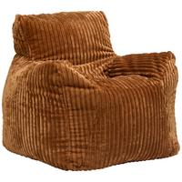 Sedací pytel VALLVIK, rezavý manšestr TILIA - rezavá, Design, textil (90/85/100cm)