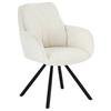 Armlehnstuhl Bela - Beige/Schwarz, LIFESTYLE, Holz/Textil (62/88/66cm) - MID.YOU