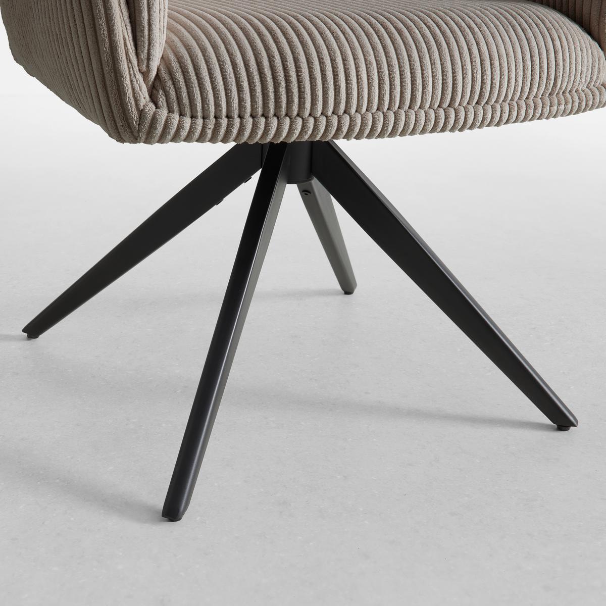 ŽIDLE S PODRUČKAMI ROSALIA - černá/světle šedá, Moderní, kov/dřevo (65/87,5/61,5cm) - Bessagi Home