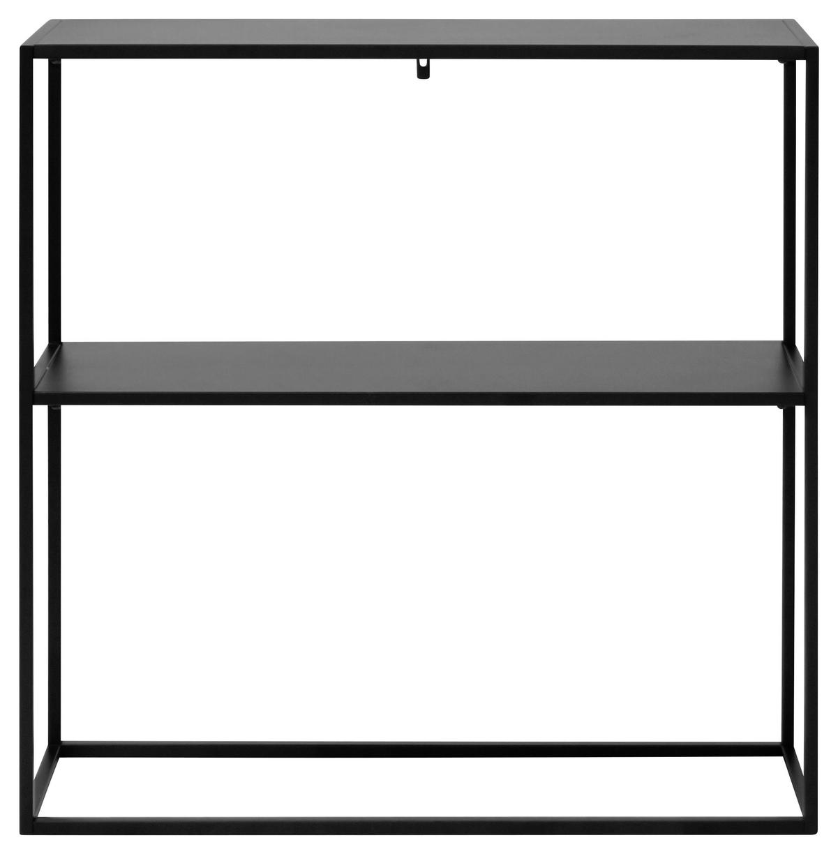 Regal Stahl Newton Trend B 79,5cm, Schwarz - Schwarz, Trend, Metall (79,5/80,5/26cm) - MID.YOU