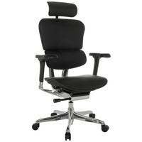 Drehstuhl Schwarz B: 78 cm - Silberfarben/Schwarz, MODERN, Leder/Kunststoff (78/117 - 136/64cm) - MID.YOU