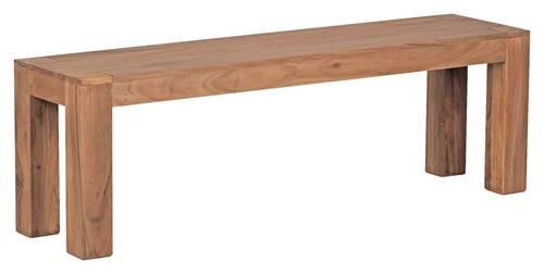 Lavica z masívneho dreva mumbai akácia - farba akácie, Modern, drevo (140/45/35cm) - MID.YOU