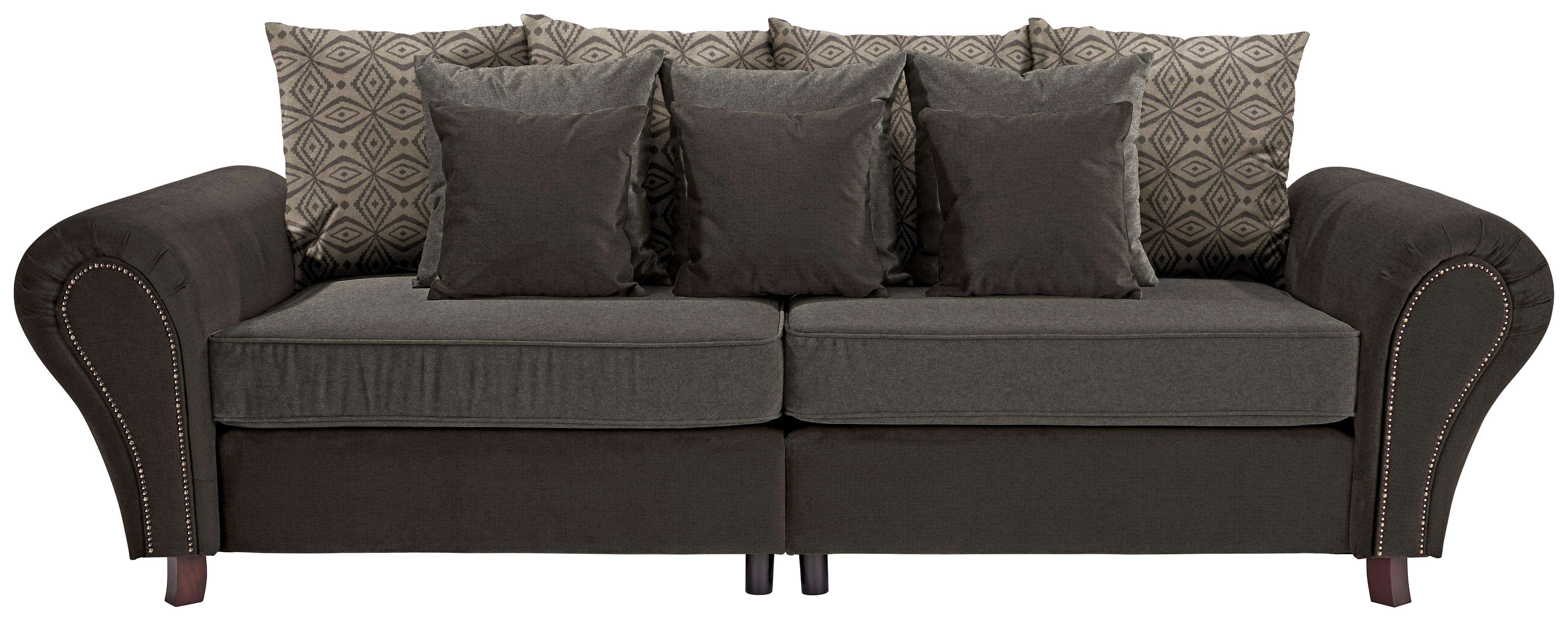 Bigsofa Living - Hellbraun/Wengefarben, ROMANTIK / LANDHAUS, Holz/Textil (265/82-102/108cm) - James Wood