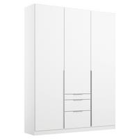 Drehtürenschrank Mit Laden B: 136 Cm Alabama, Weiß - Weiß, MODERN, Holzwerkstoff (136/229/54cm) - Rauch Möbel