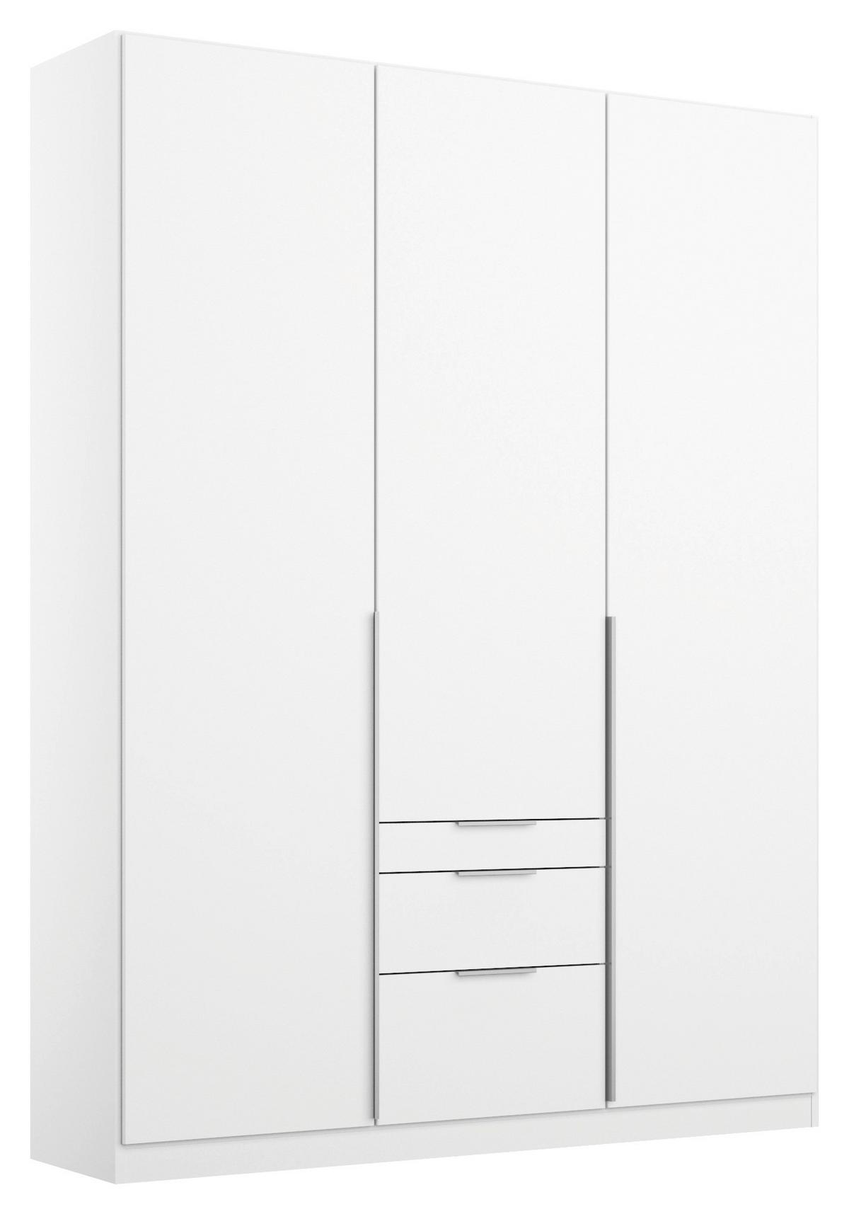 Drehtürenschrank Mit Laden B: 136 Cm Alabama, Weiß - Weiß, MODERN, Holzwerkstoff (136/229/54cm) - Rauch Möbel