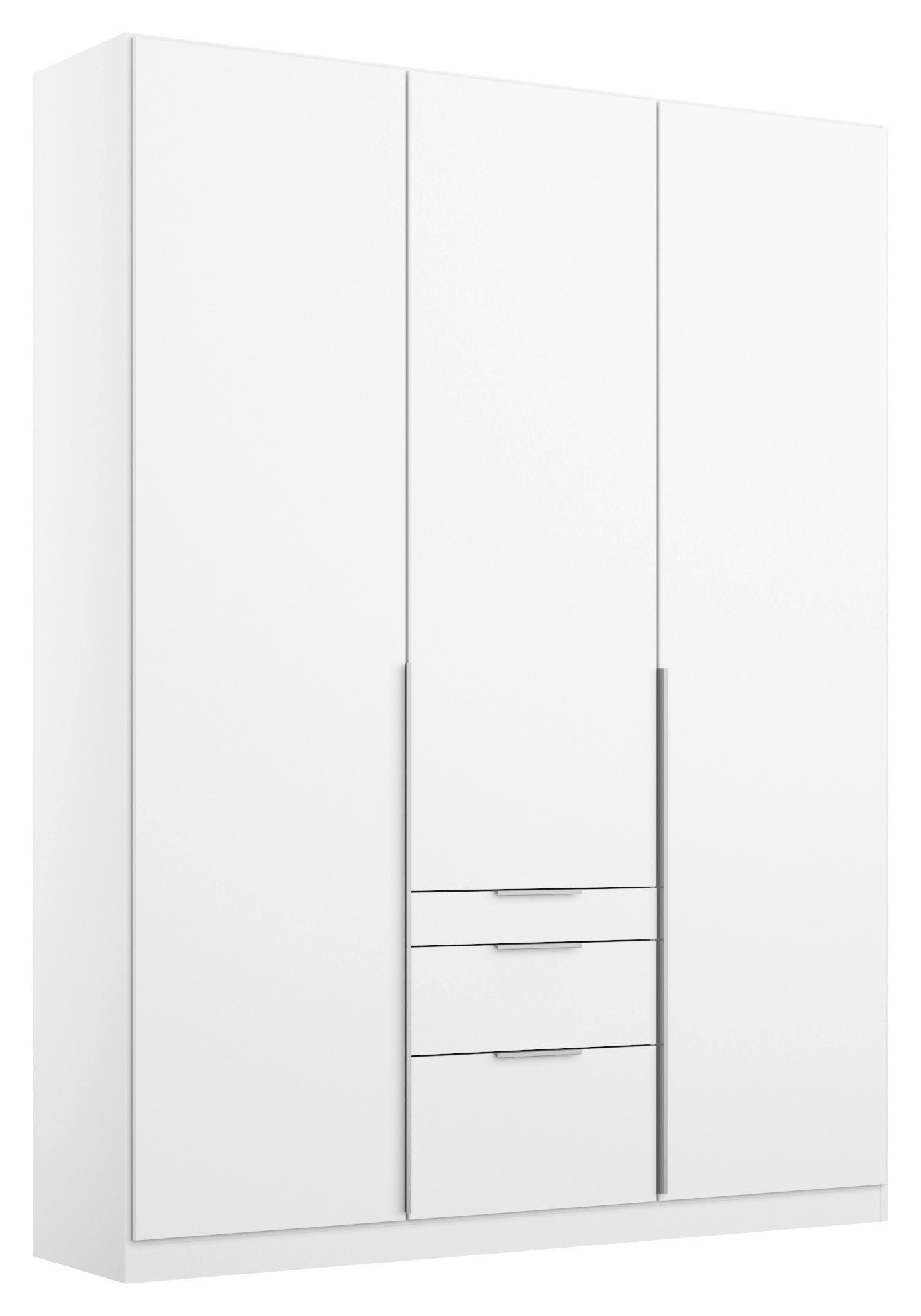 Drehtürenschrank Mit Laden B: 136 Cm Alabama, Weiß