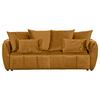Schlafsofa Meyford - Senfgelb/Schwarz, KONVENTIONELL, Textil (250/70/118cm) - MID.YOU