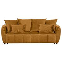 Schlafsofa Meyford - Senfgelb/Schwarz, KONVENTIONELL, Textil (250/70/118cm) - MID.YOU