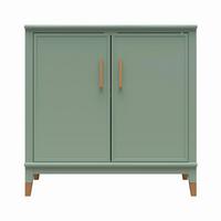 Highboard Westerleigh Hellgrün B: 86 cm - Goldfarben/Hellgrün, Design, Holzwerkstoff/Metall (86/85/41cm) - MID.YOU