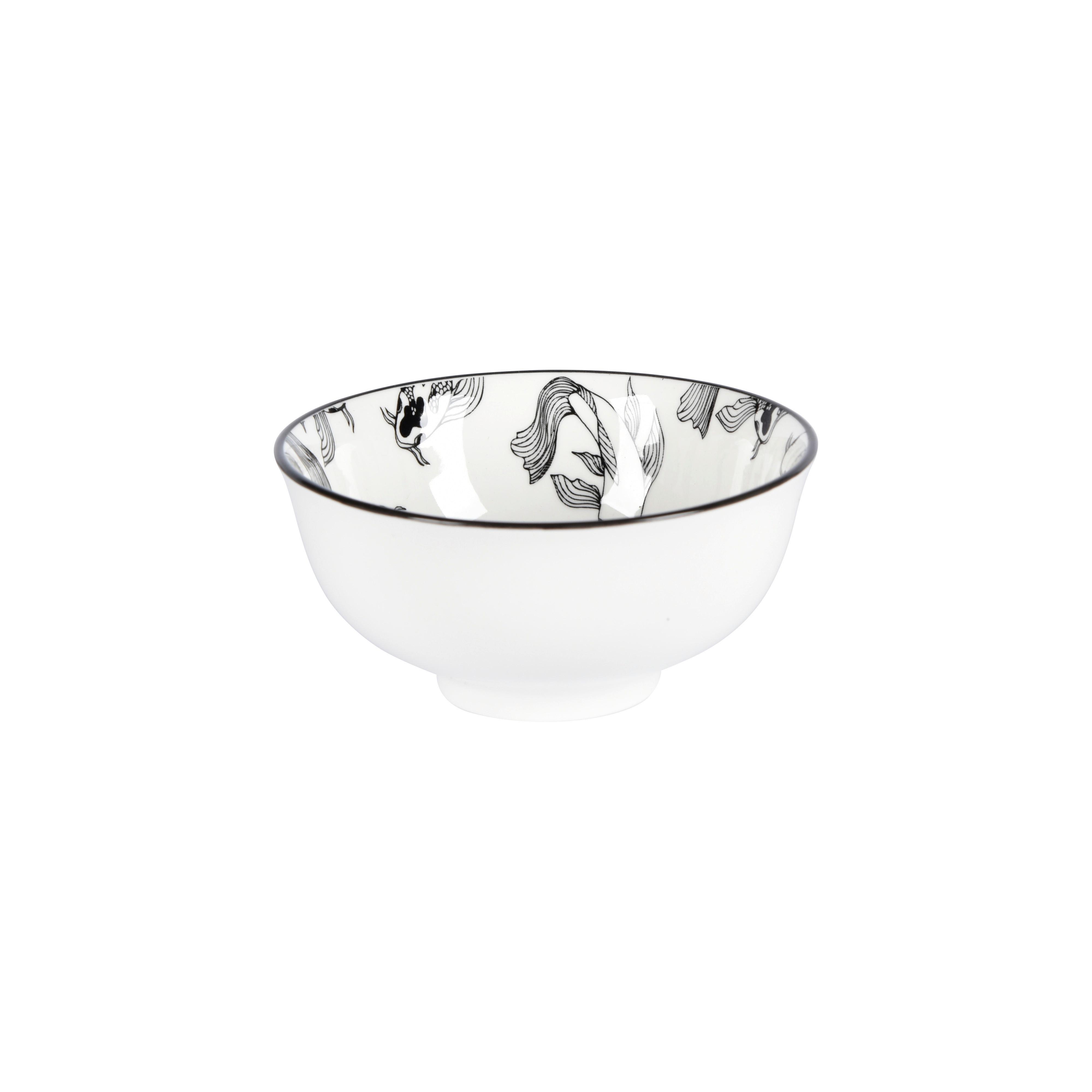 Miska na omáčku Shiva, Ø: 11,8cm - bílá/černá, Lifestyle, keramika (11,7/5,6cm) - Mömax