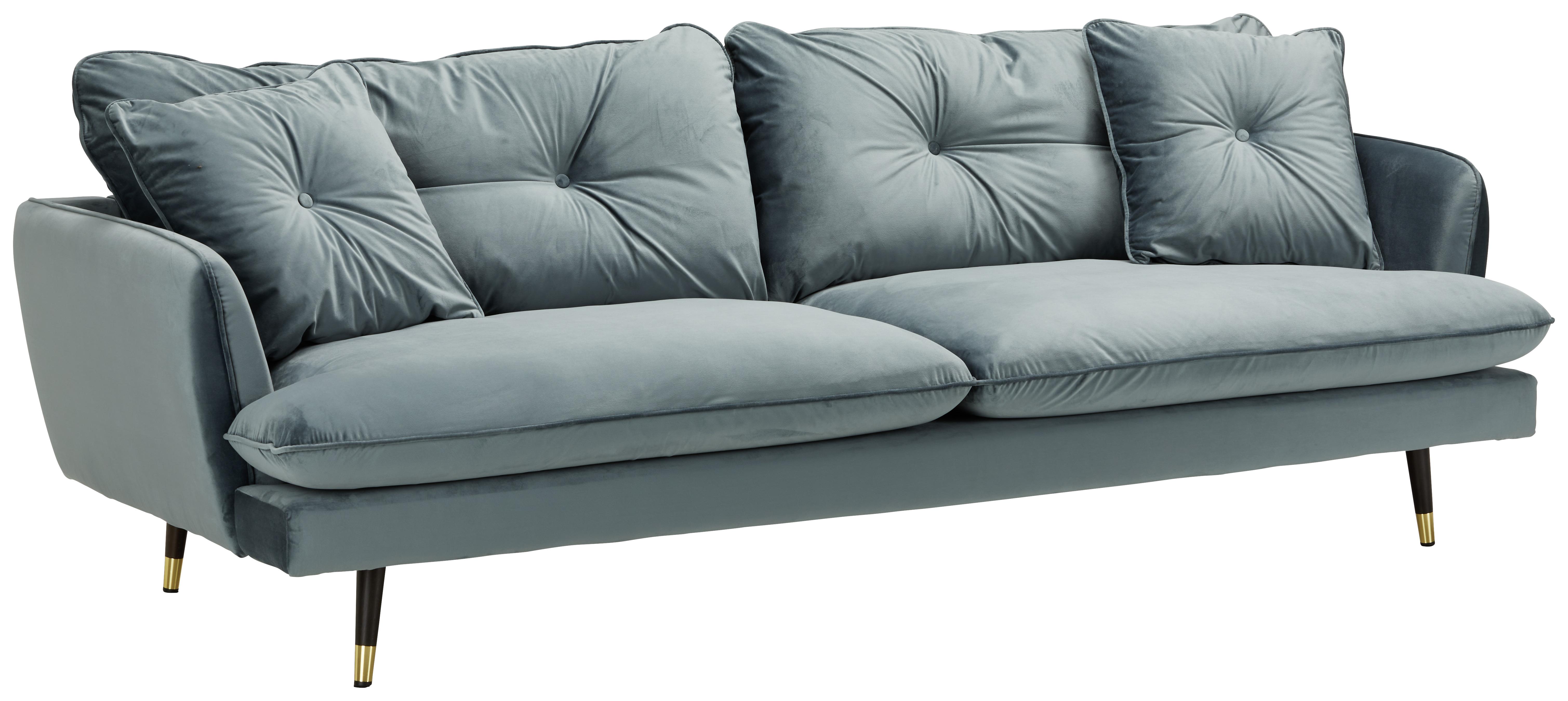 Trojmiestna Pohovka Time -3s Sofa -Trend- - petrolejová, Moderný, textil (232/80/95cm) - Modern Living