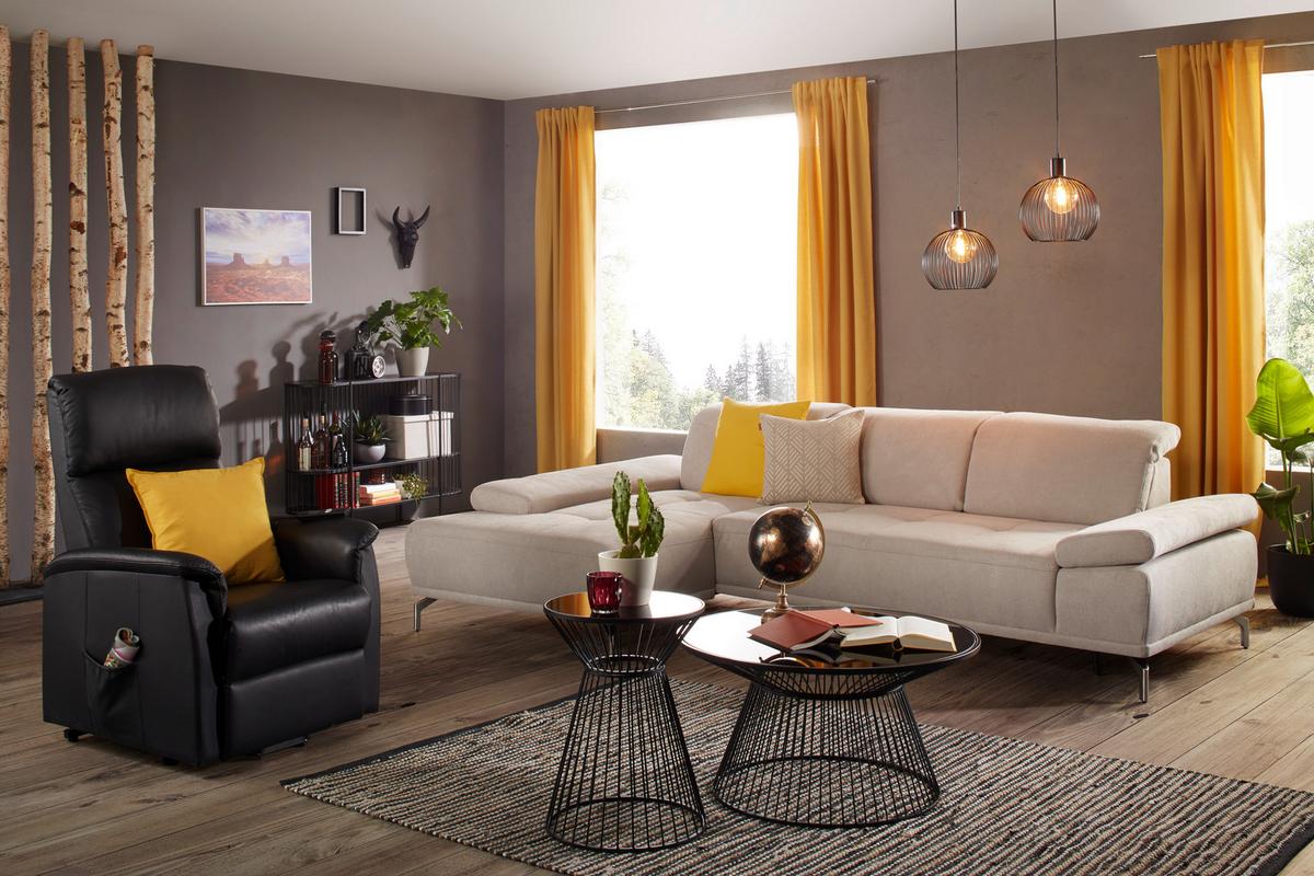 Príručný stolík RAVEN černá P:40cm - čierna, Modern, kov/sklo (40/55cm) - Mömax