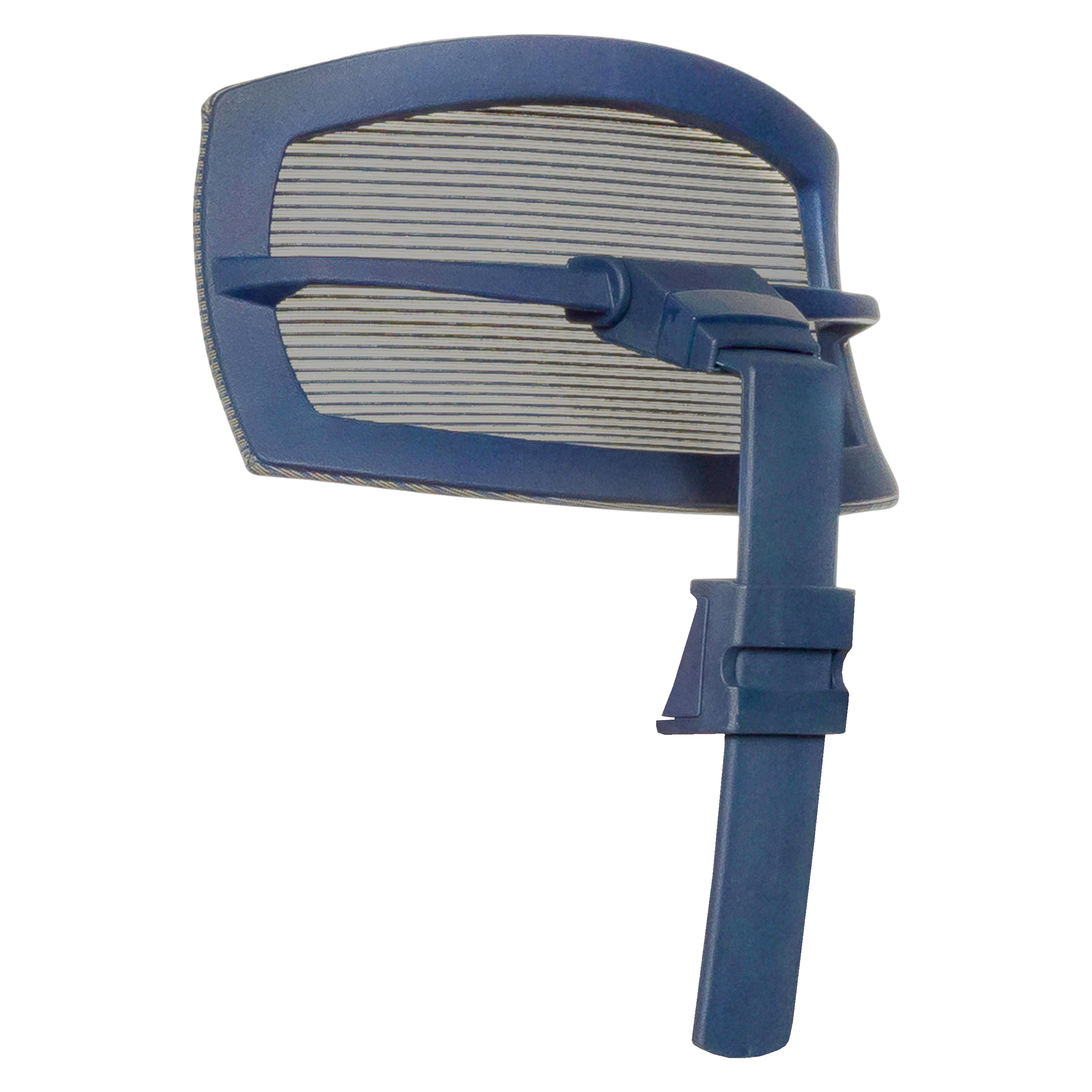 Kopfstütze Blau B: 29 cm - Blau, MODERN, Kunststoff/Textil (29/15-30/12cm) - MID.YOU