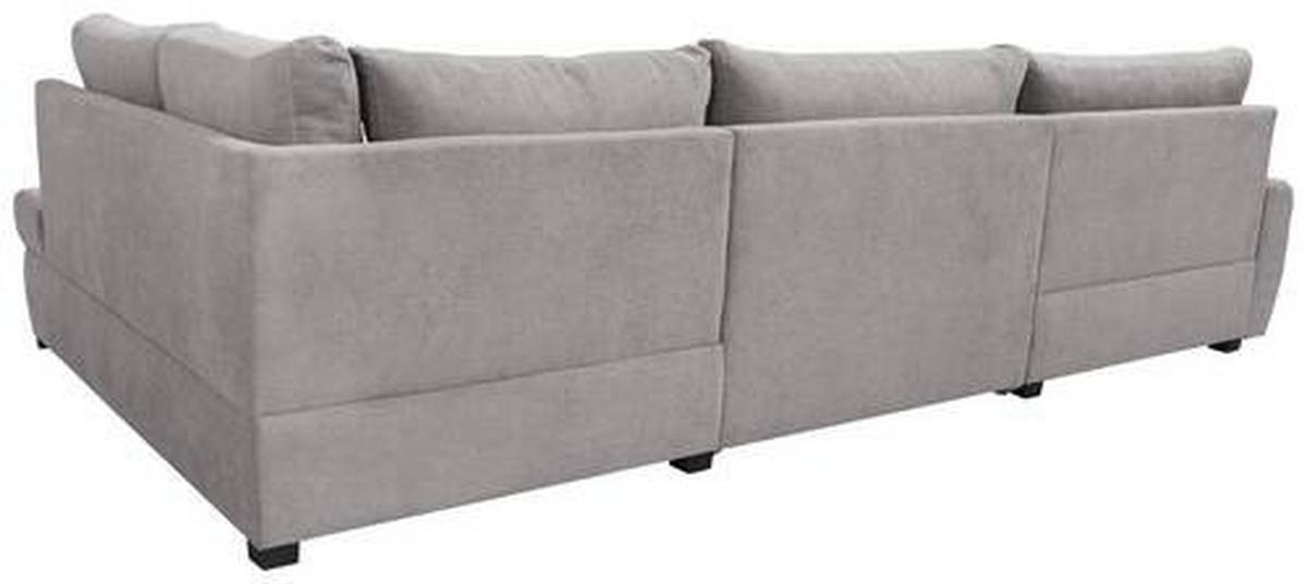 Ecksofa Canion - Chromfarben/Fango, Design, Textil (174/322/173cm) - Livetastic