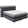 Boxspringbett Carmelo Anthrazit 180x200 cm - Anthrazit/Schwarz, Trend, Textil (180/200cm)