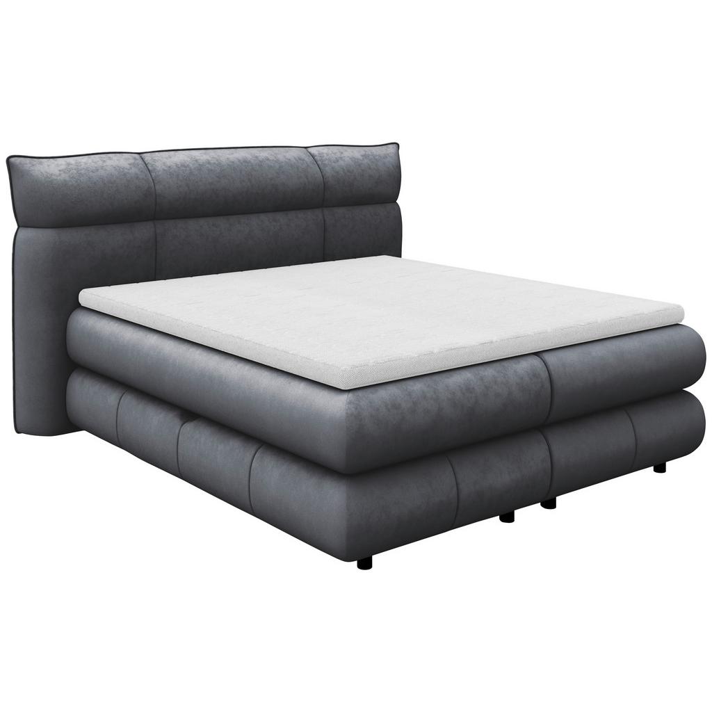 Boxspringbett Carmelo Anthrazit 140x200 cm H5